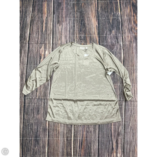 Top Long Sleeve By Logo In Grey, Size: S