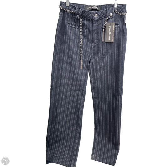 Jeans Designer By Karl Lagerfeld In Blue Denim, Size: 8