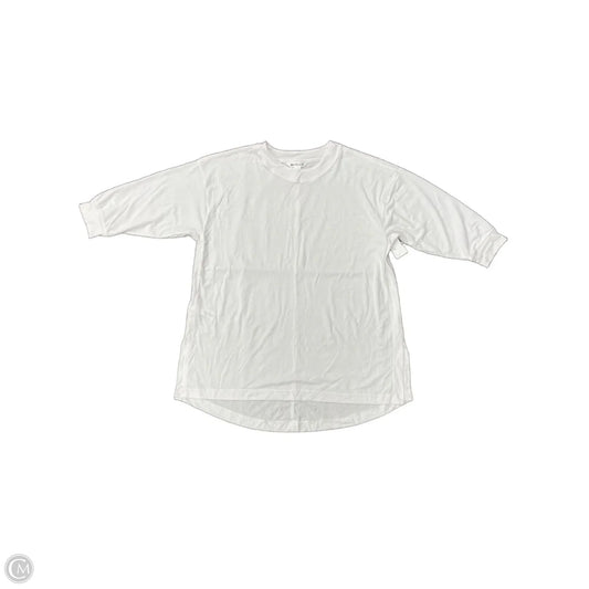 Athletic Top Long Sleeve Crewneck By Athleta In White, Size: S