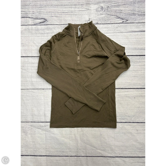 Athletic Top Long Sleeve Collar By Zyia In Green, Size: M
