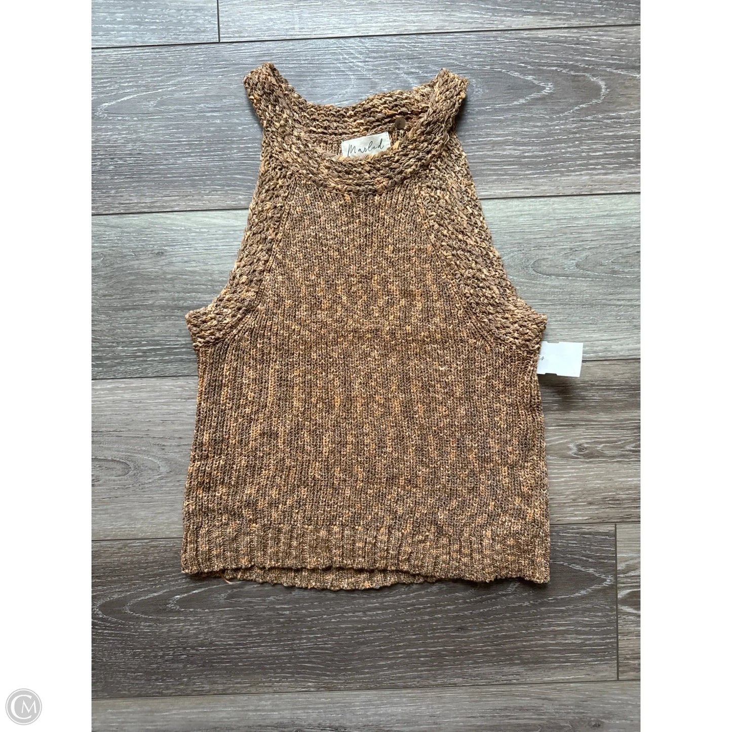 Tank Top By Marled In Brown, Size: M