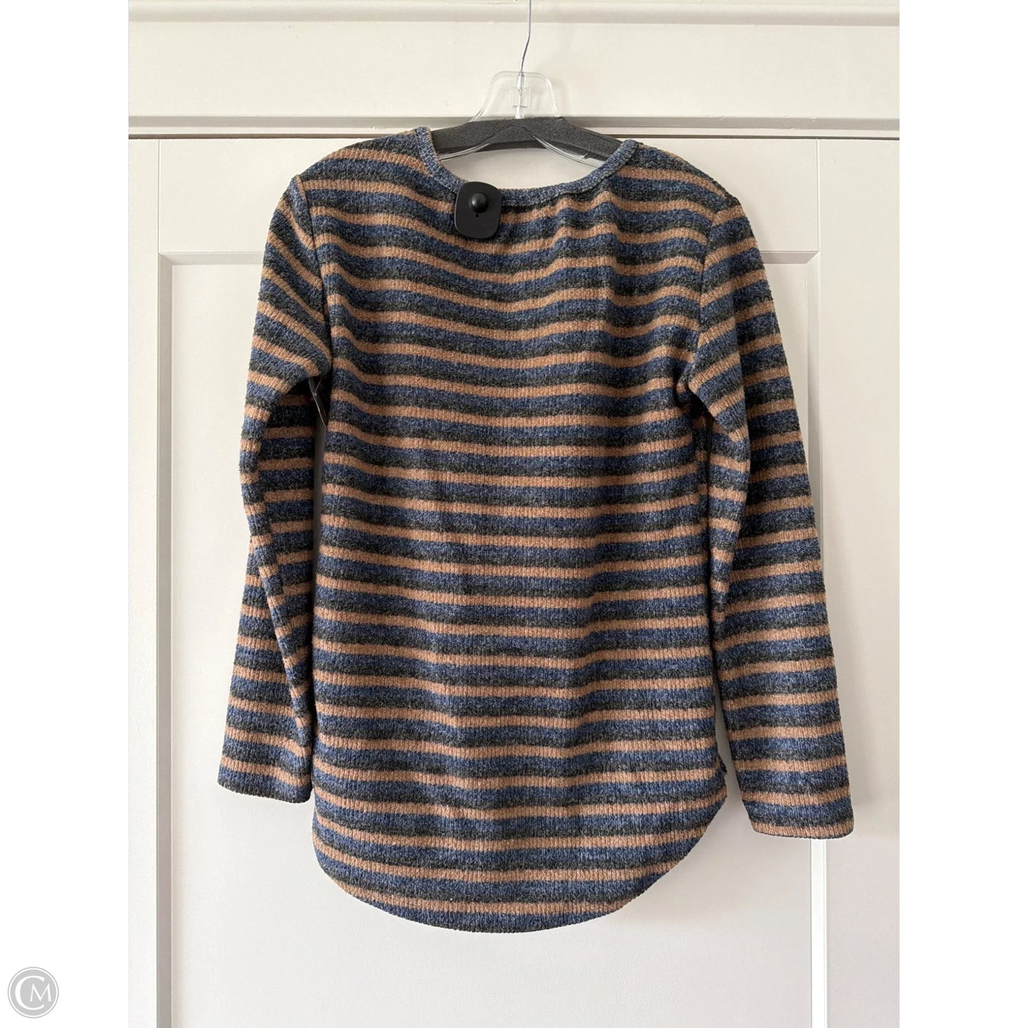 Top Long Sleeve By Amaryllis In Brown, Size: S
