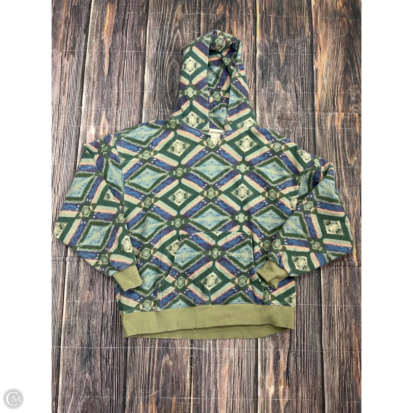 Sweatshirt Hoodie By We The Free In Green, Size: M