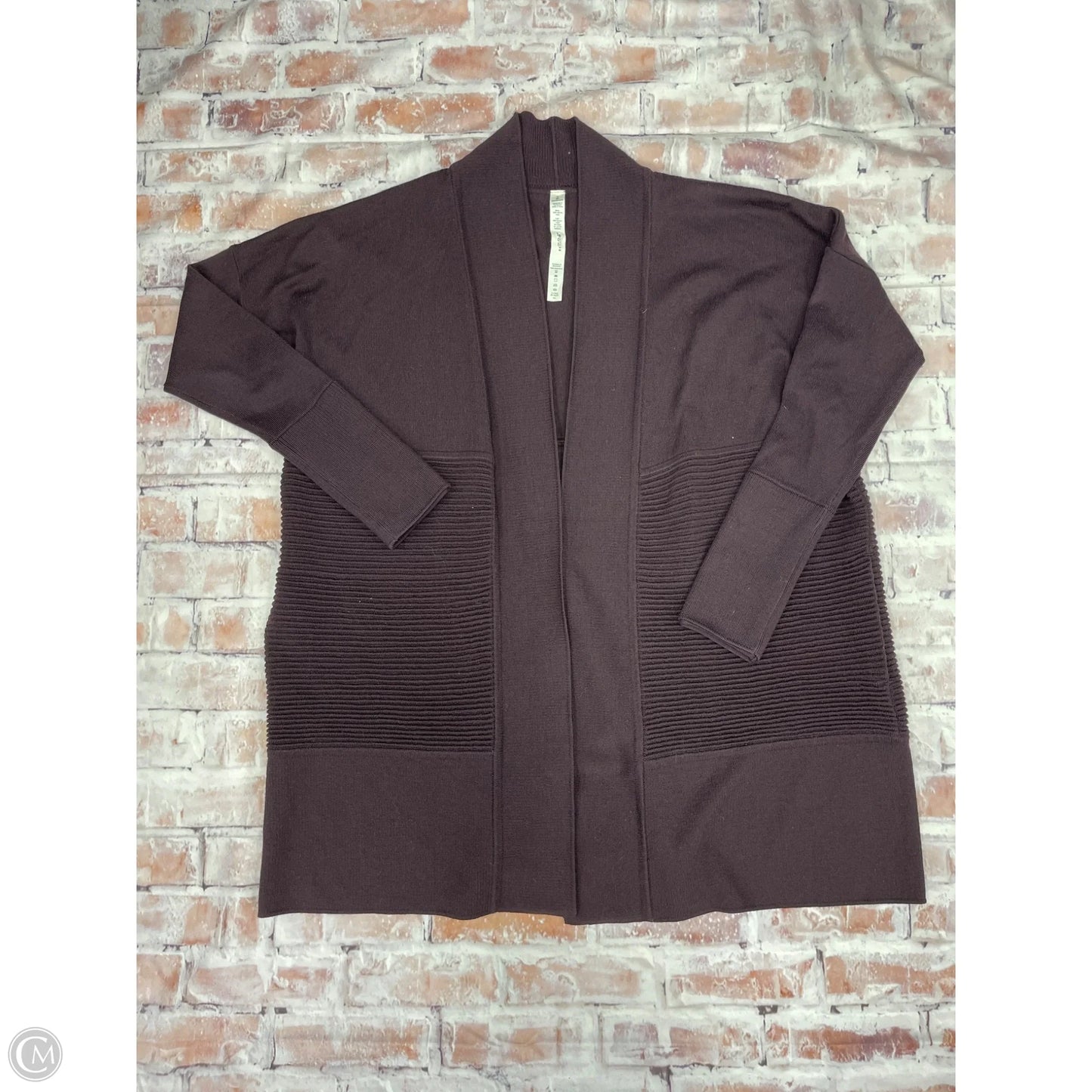 Sweater Cardigan By Lululemon In Purple, Size: 8