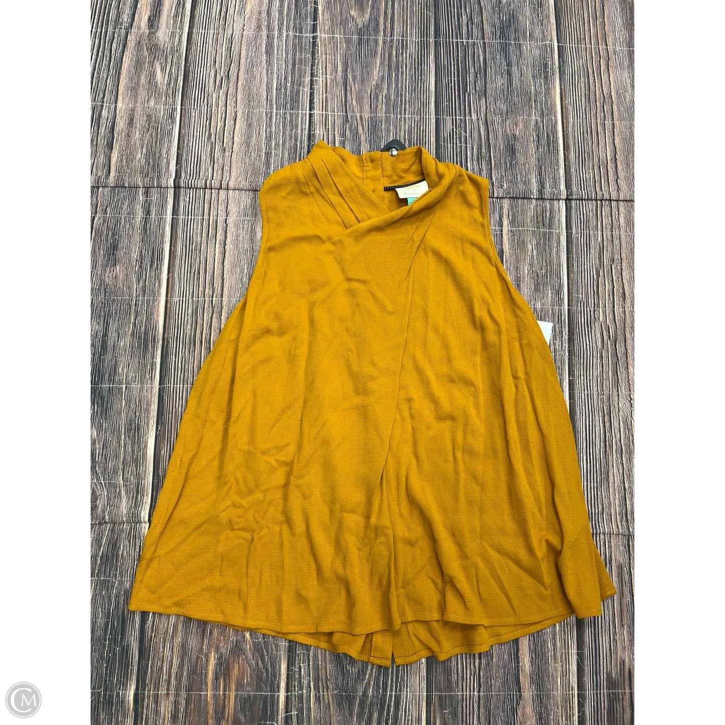 Top Sleeveless By Maeve In Yellow, Size: 18