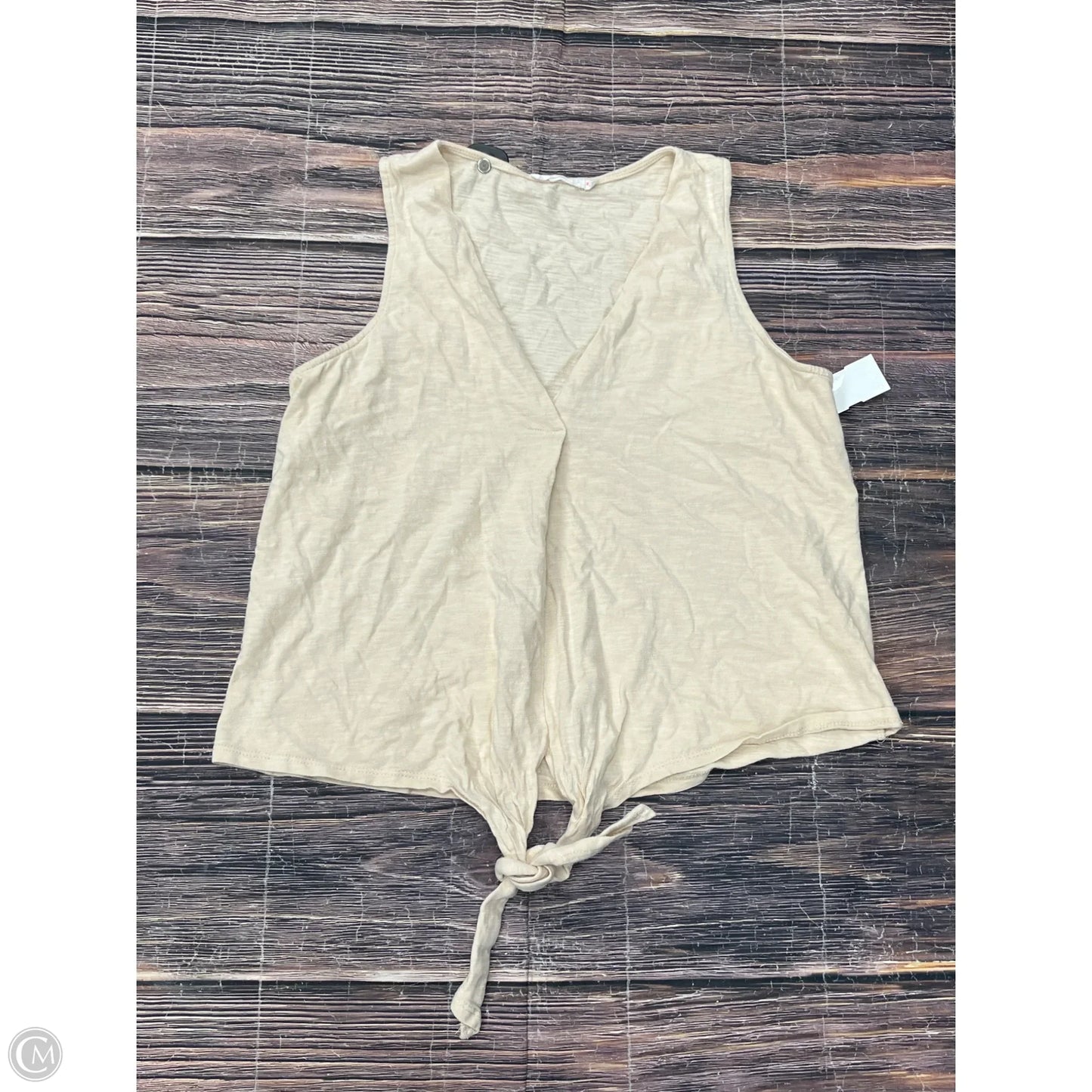 Top Sleeveless By Lush In Cream, Size: S
