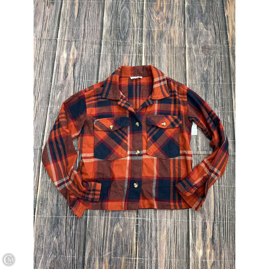 Top Long Sleeve By Beachlunchlounge In Orange, Size: Xs