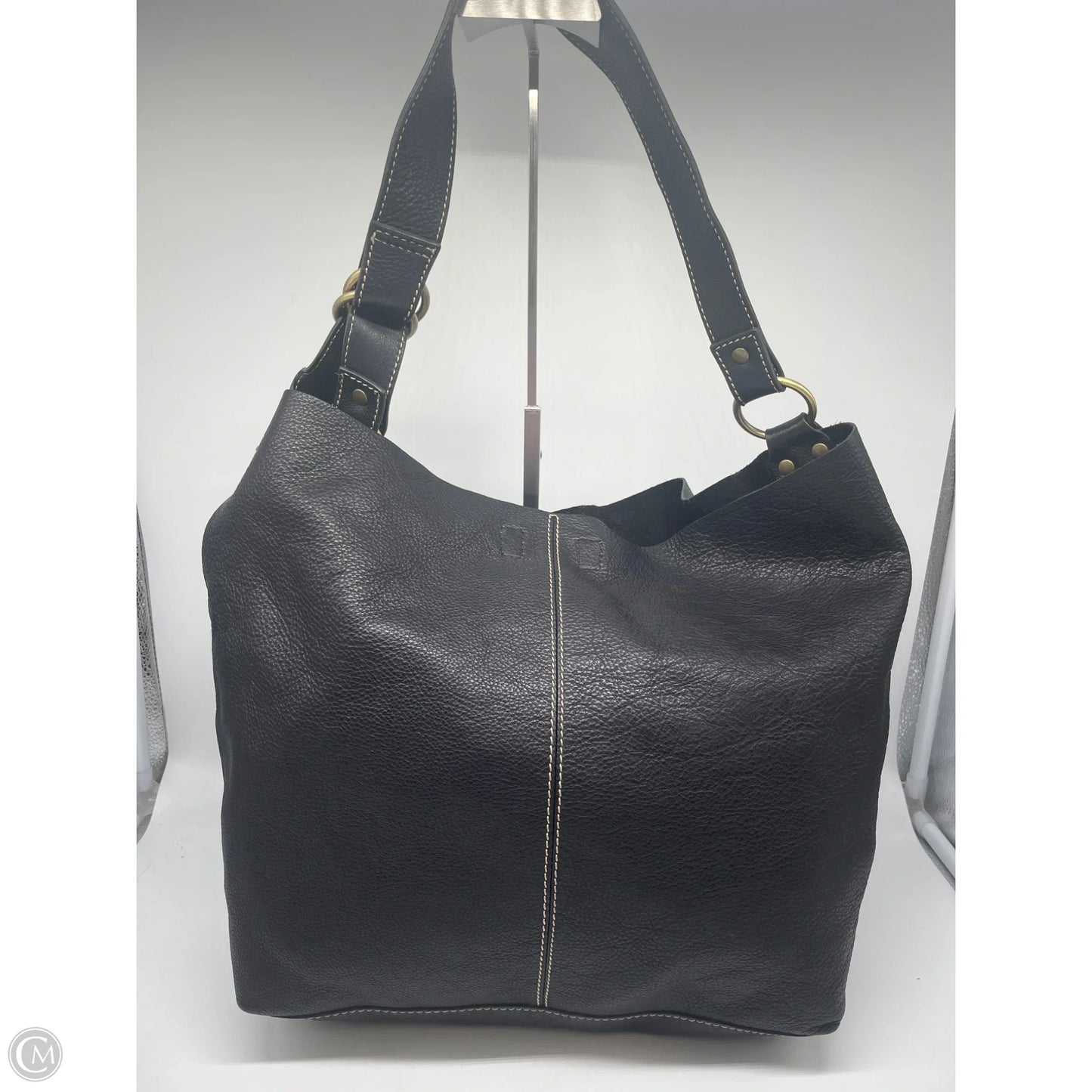 Handbag Leather By Clothes Mentor, Size: Large