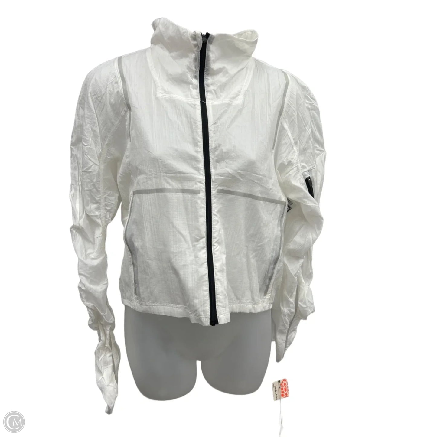 Jacket Windbreaker By Free People In White, Size: Xs