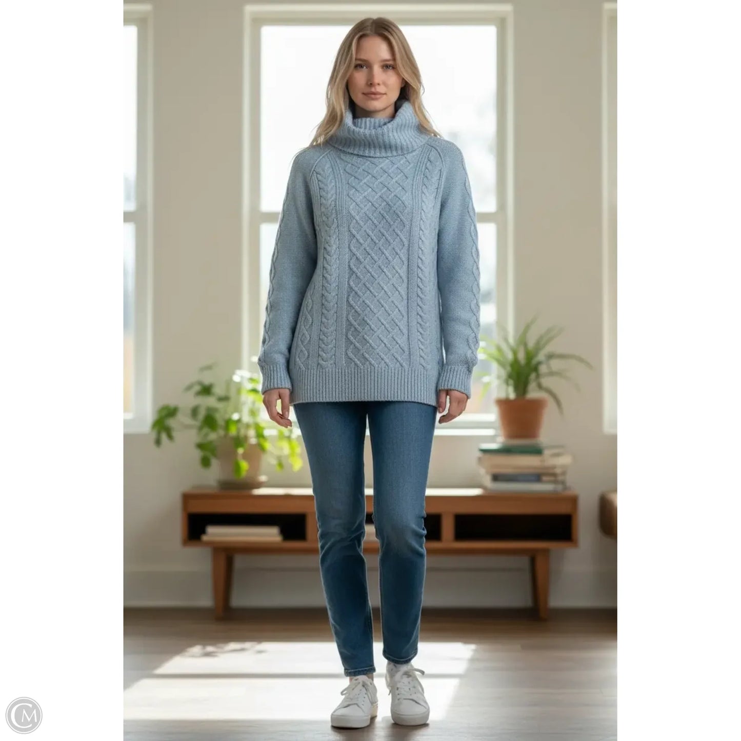 Sweater By Croft And Barrow In Blue, Size: S