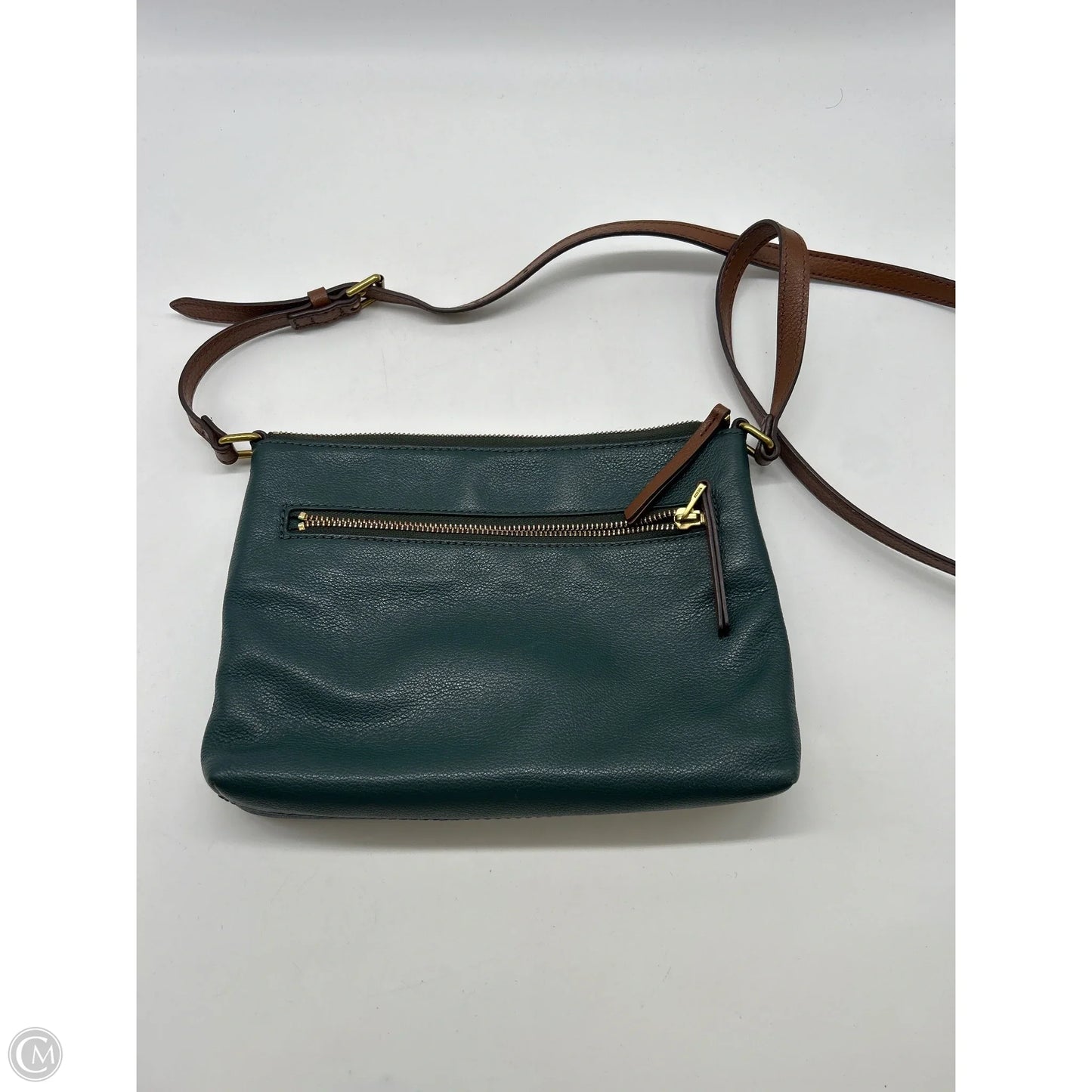 Crossbody Leather By Fossil, Size: Small