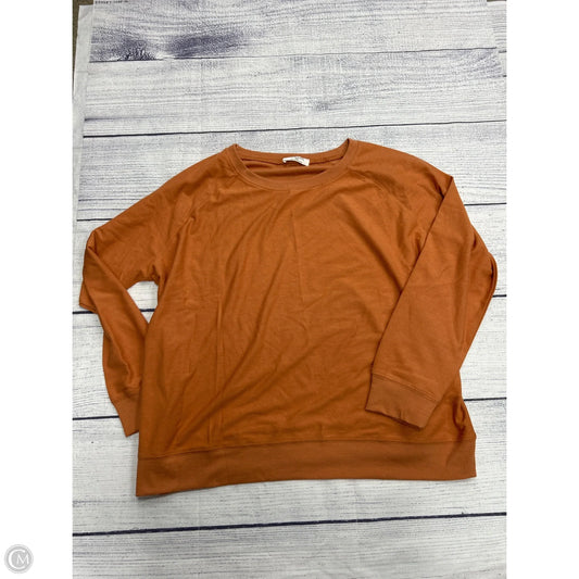 Top Long Sleeve By Zenana In Orange, Size: 3x