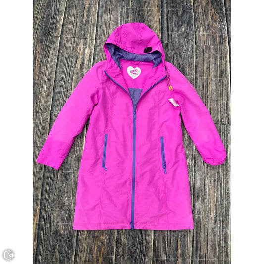 Coat Raincoat By Clothes Mentor In Pink, Size: S