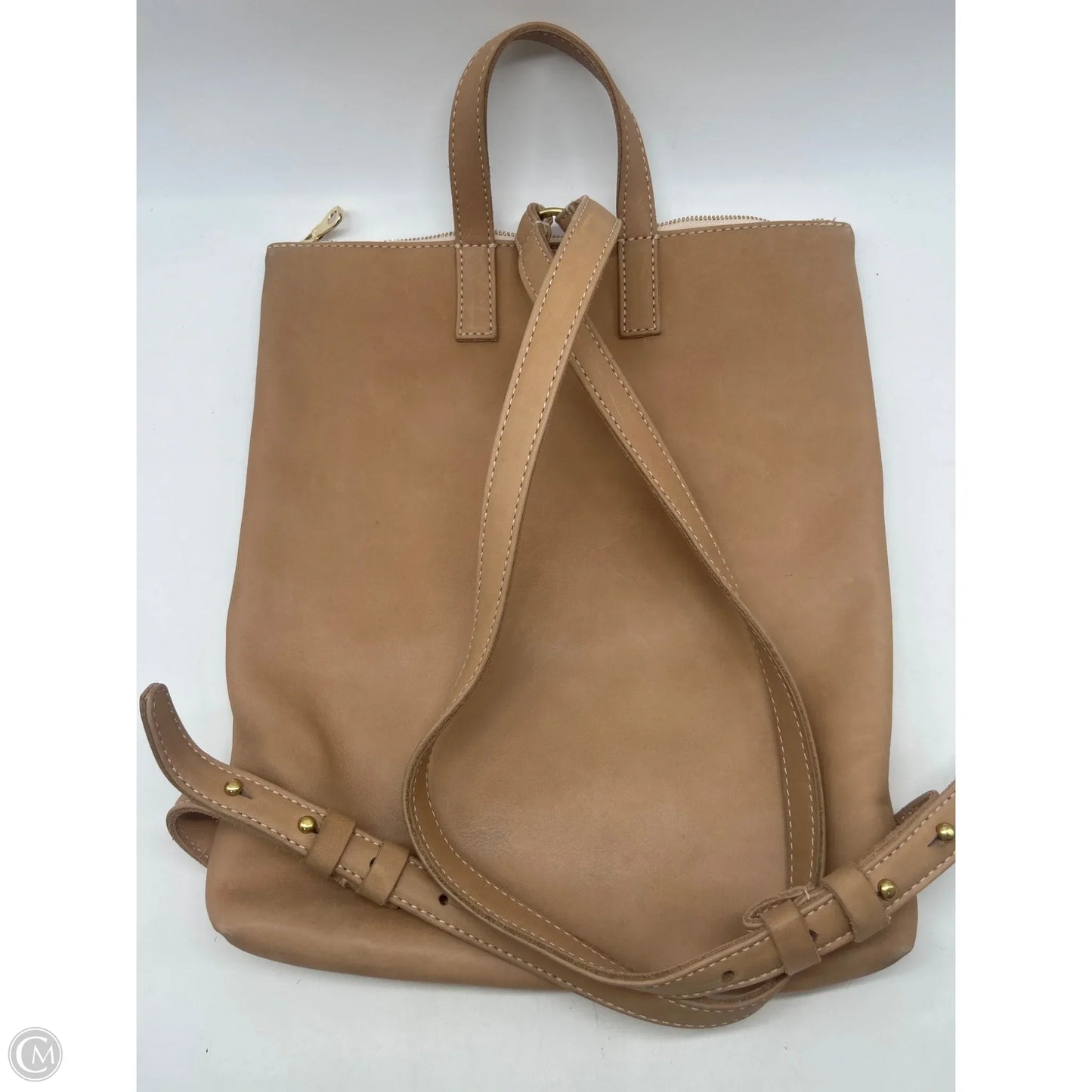 Backpack Leather By Clothes Mentor, Size: Medium