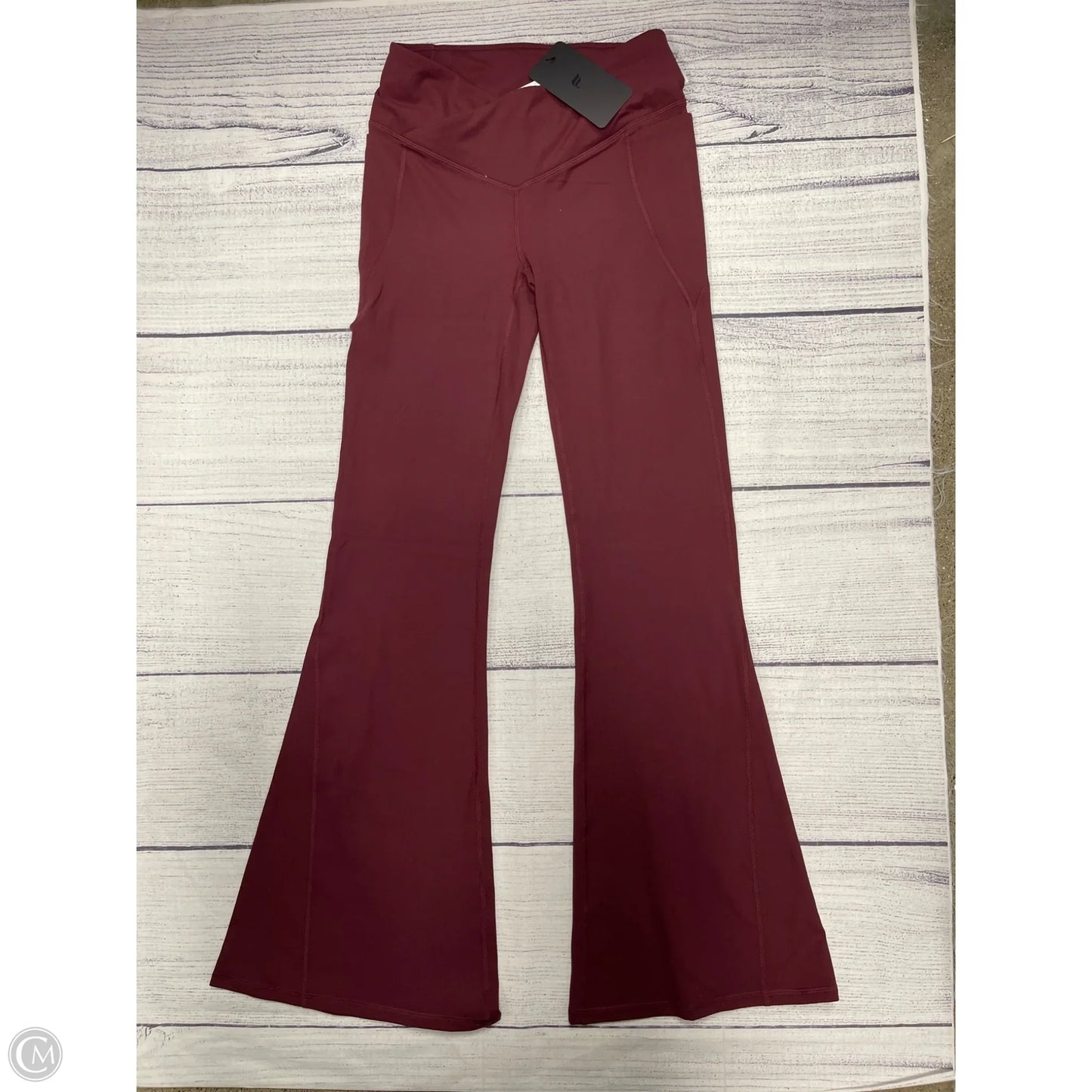 Athletic Pants By Fabletics In Maroon, Size: M