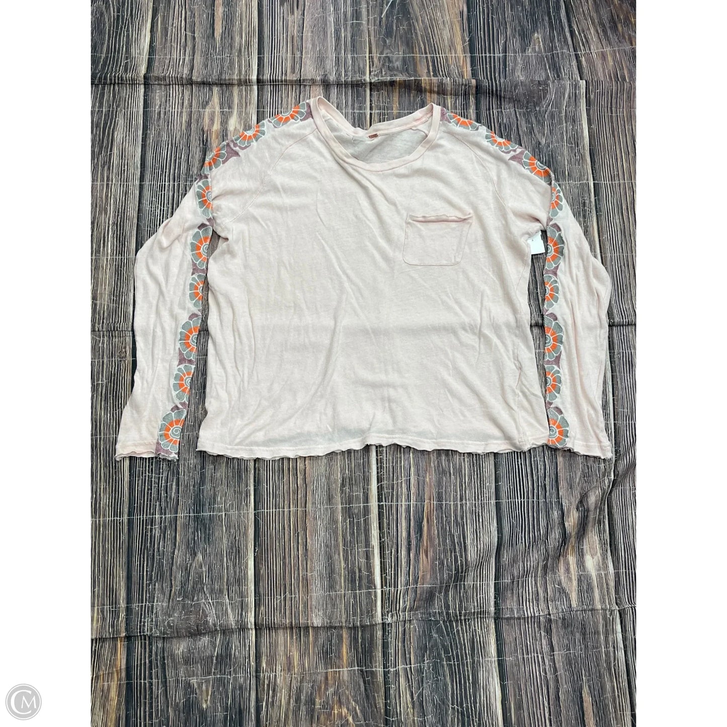 Top Long Sleeve By Free People In Pink, Size: Xs