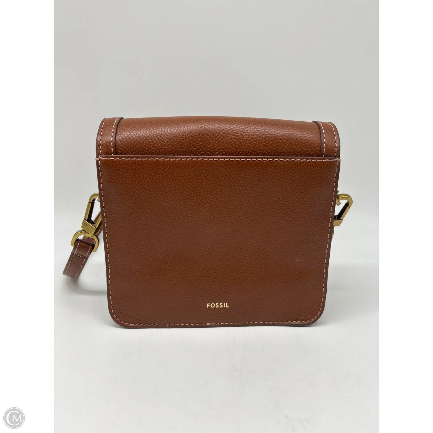 Crossbody Leather By Fossil, Size: Small