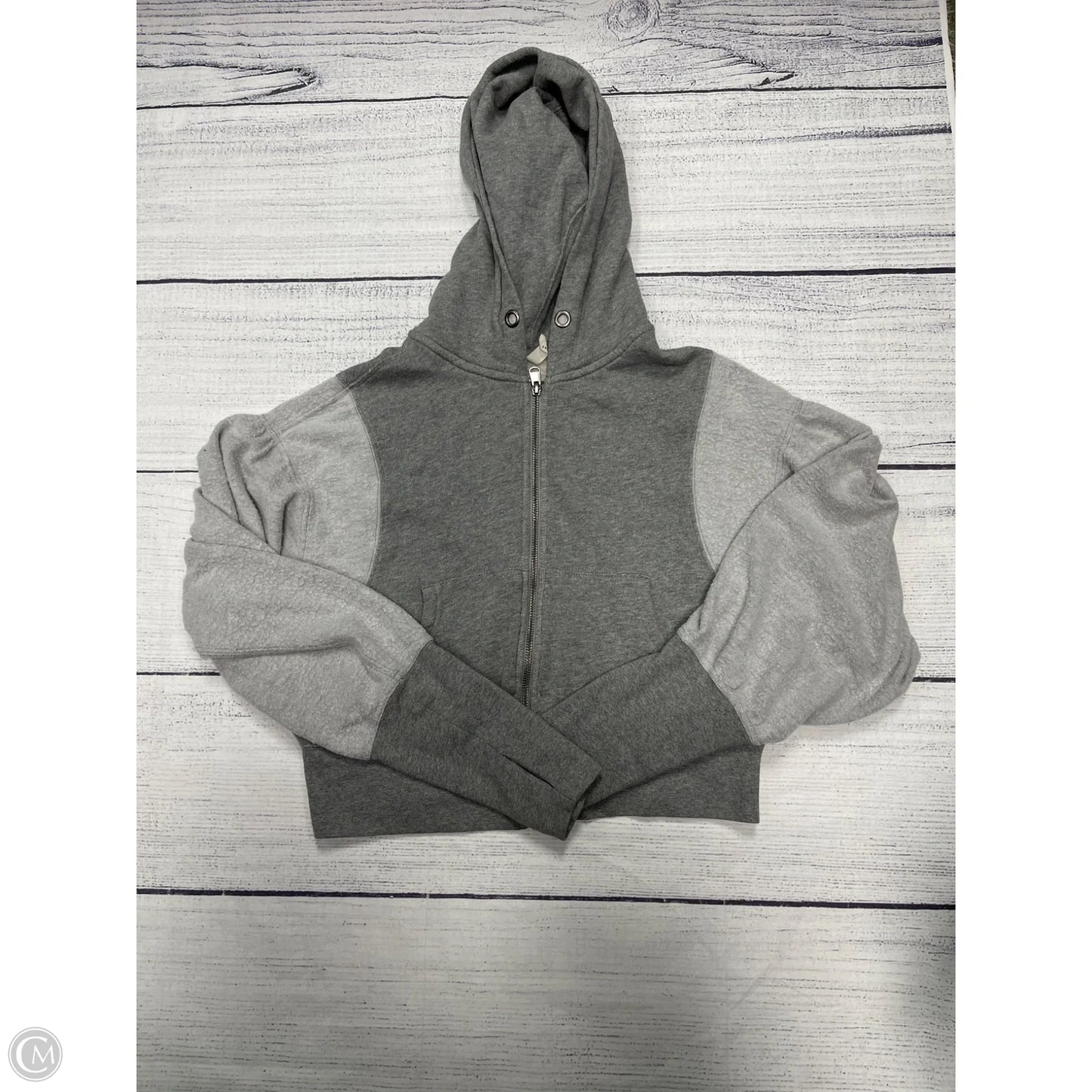 Athletic Jacket By Free People In Grey, Size: S