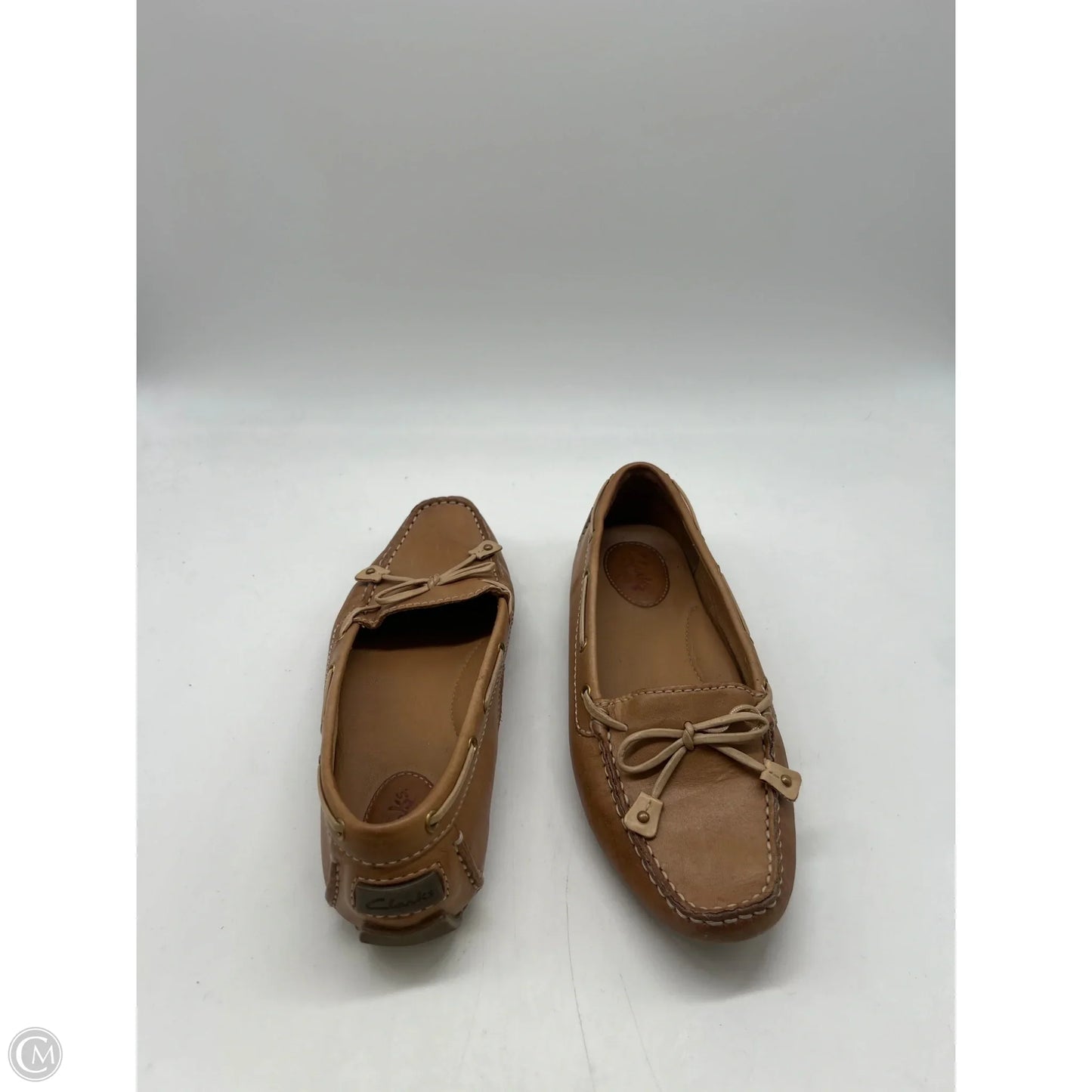 Shoes Flats By Clarks In Brown, Size: 6.5