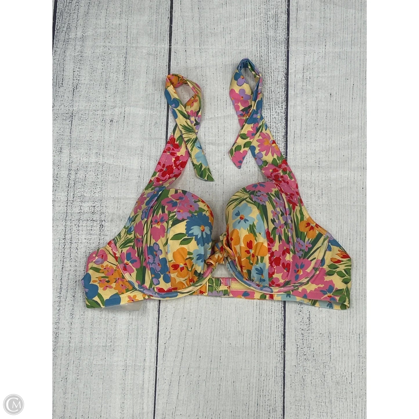 Swimsuit Top By Clothes Mentor In Yellow, Size: 1x