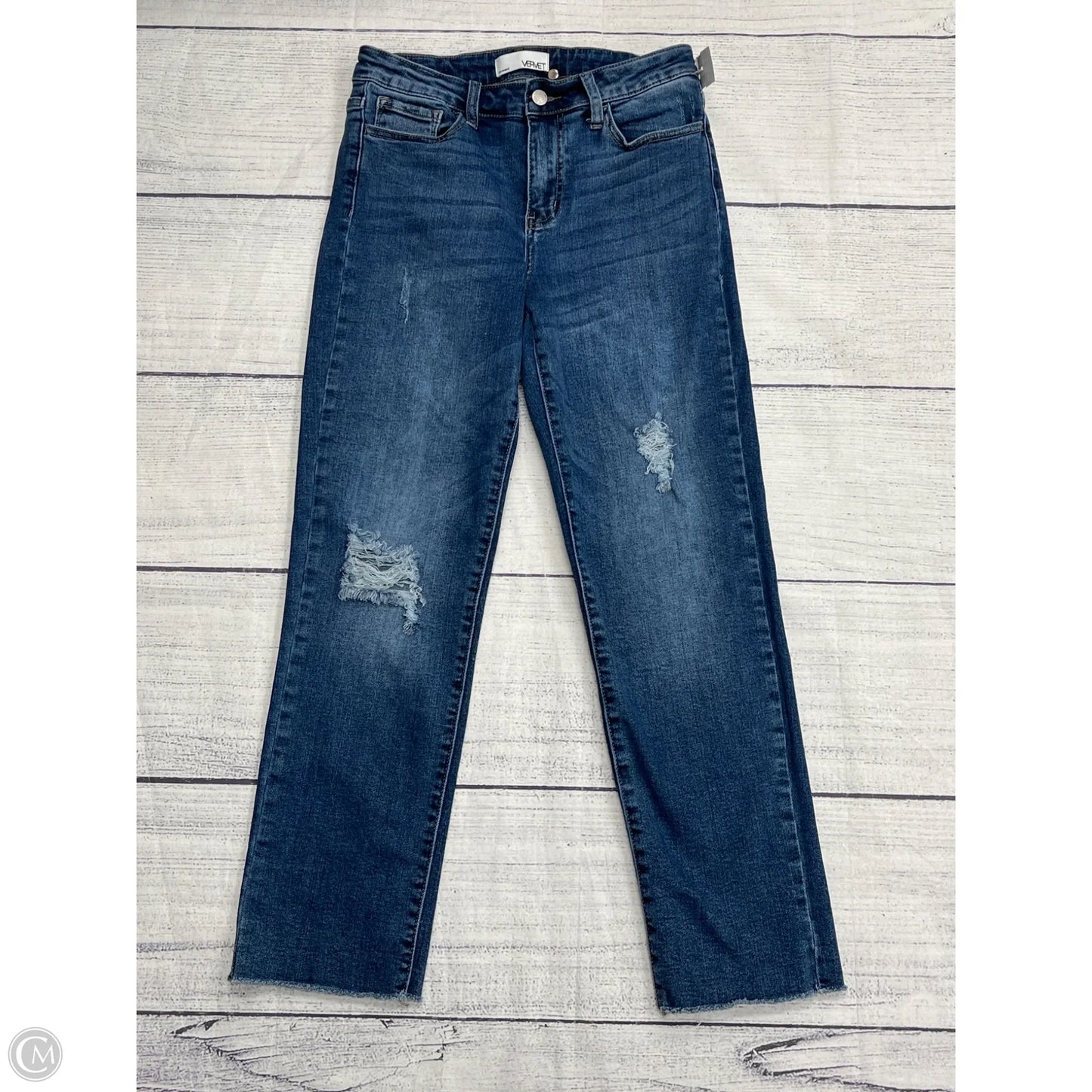 Jeans Straight By Vervet In Blue, Size: 8