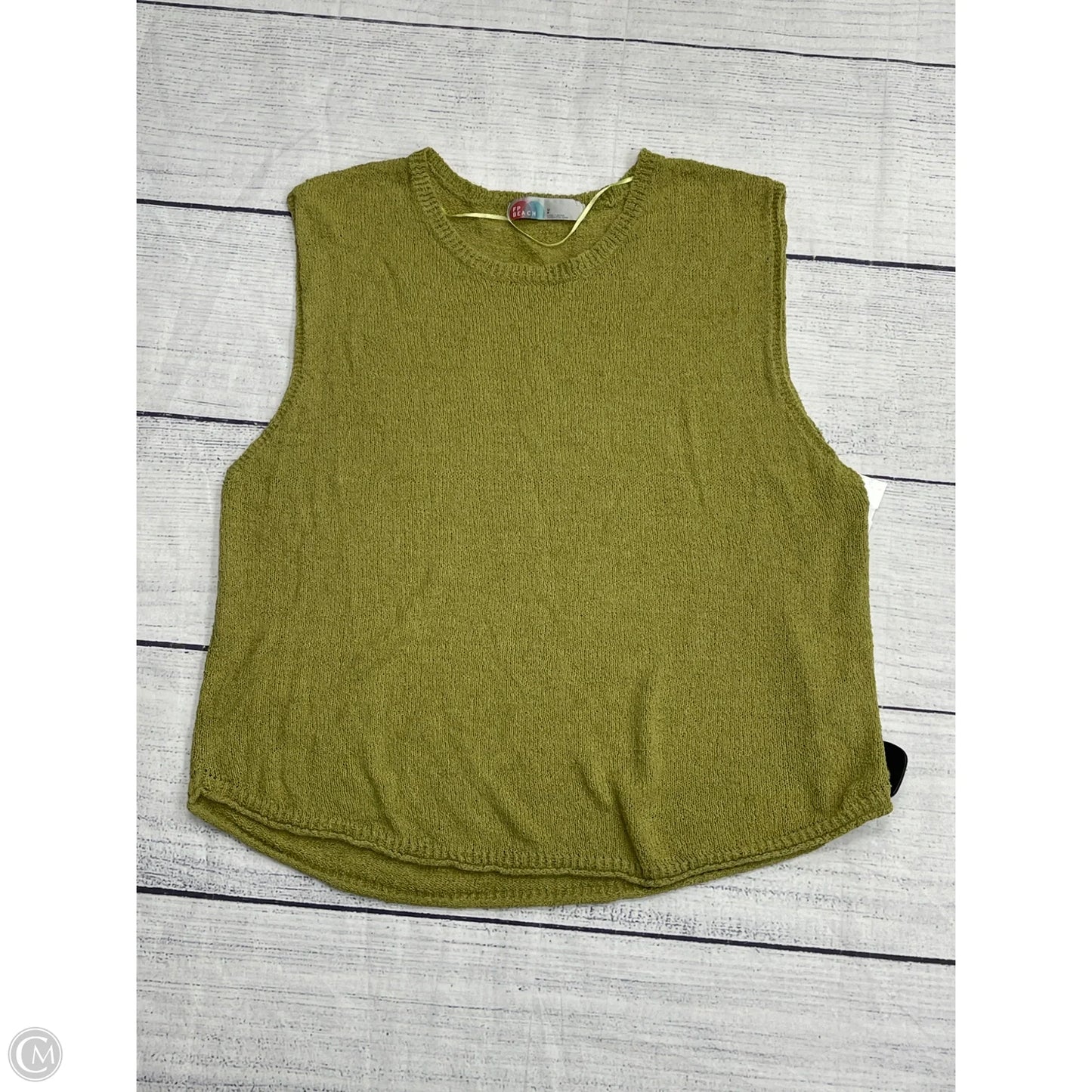 Top Sleeveless By Free People In Green, Size: L