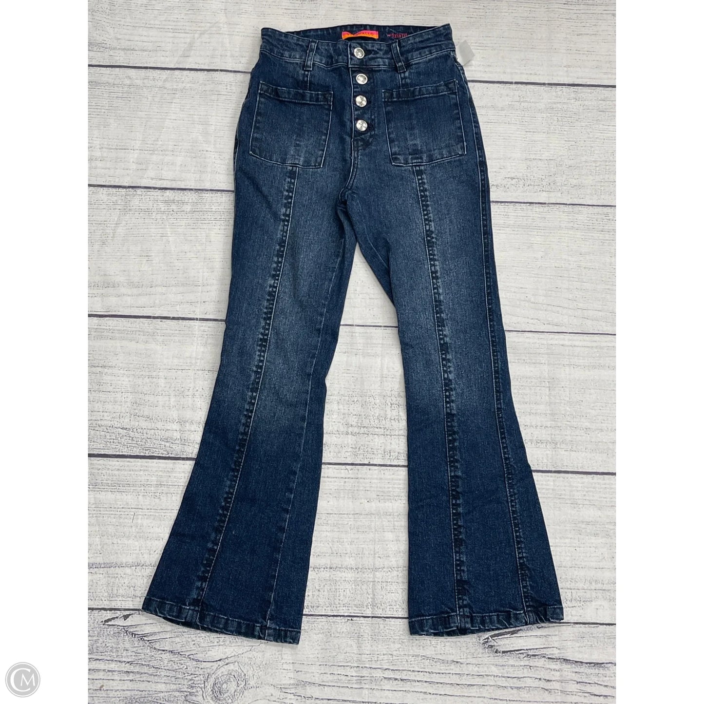 Jeans Flared By Clothes Mentor In Blue, Size: 0