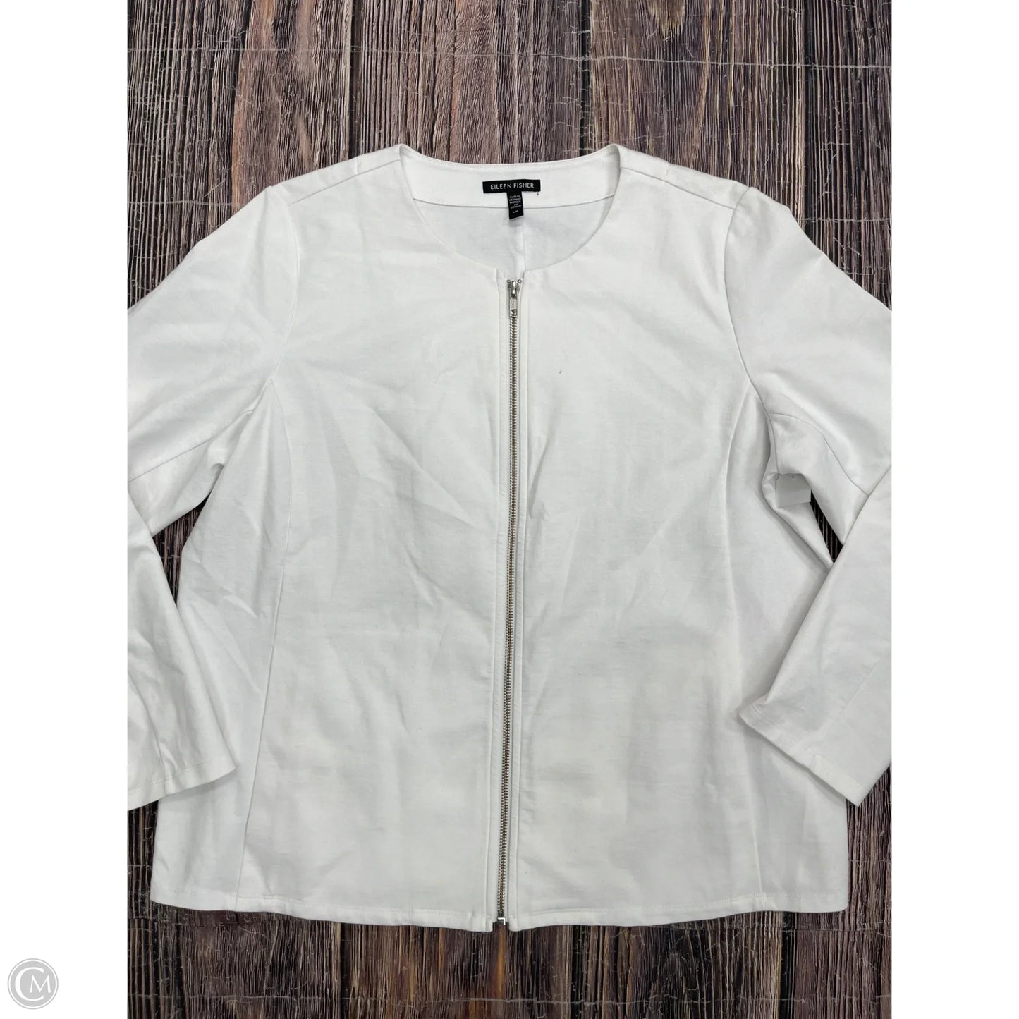 Cardigan By Eileen Fisher In White, Size: L