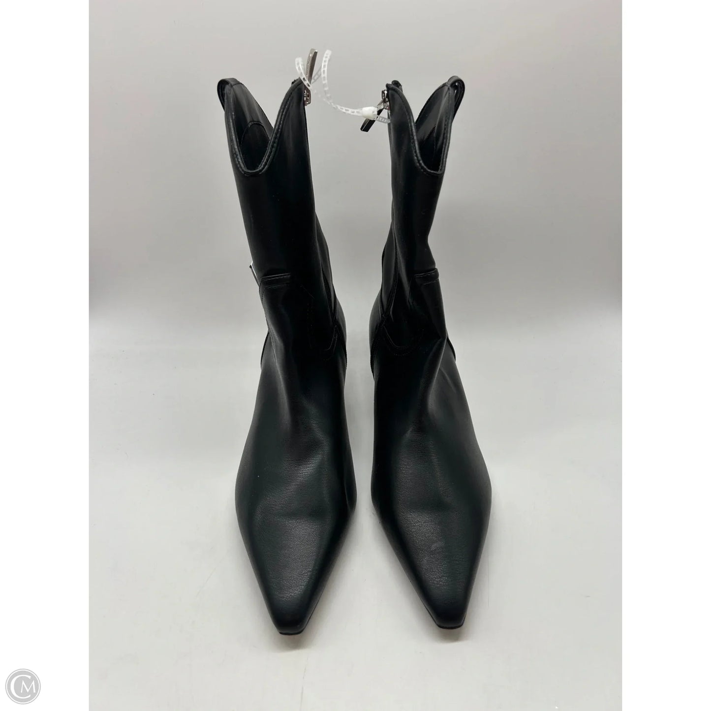 Boots Knee Heels By Clothes Mentor In Black, Size: 9