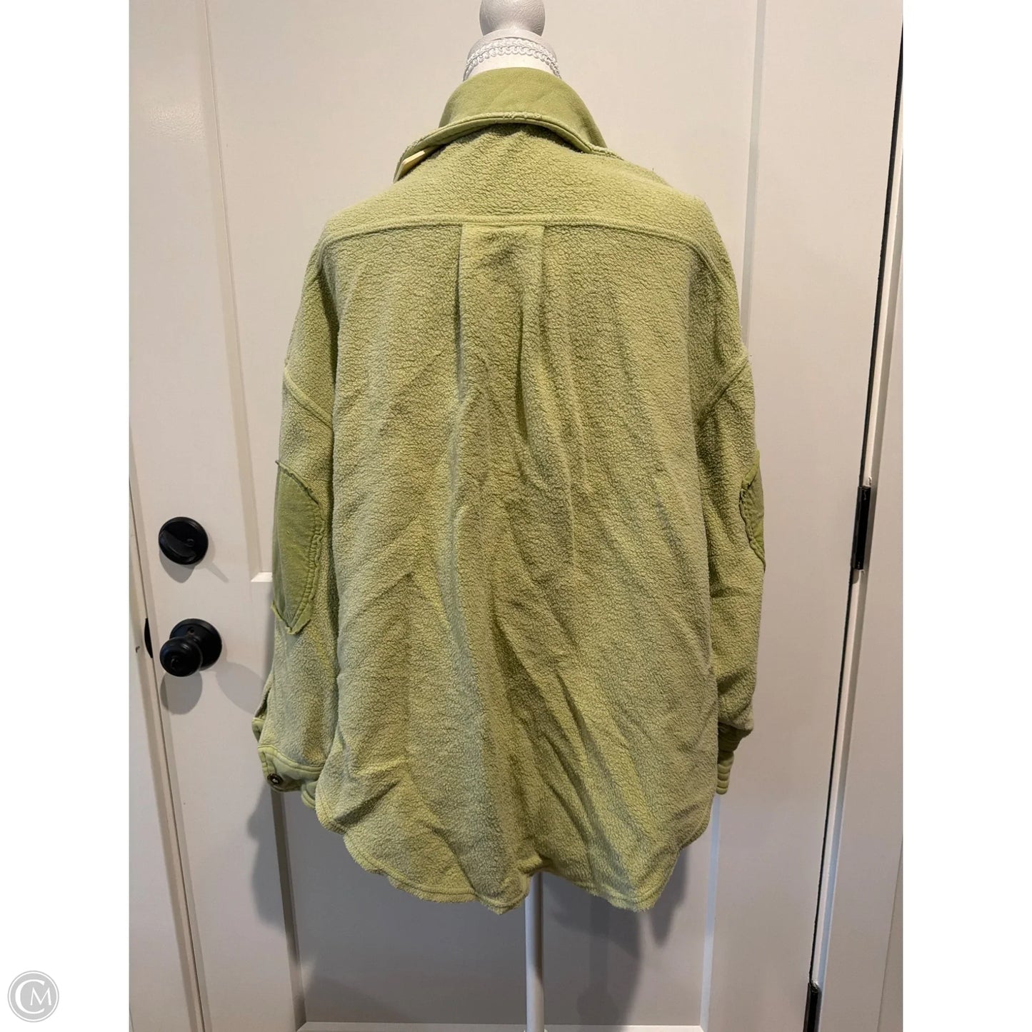 Jacket Shirt By Free People In Green, Size: Xs