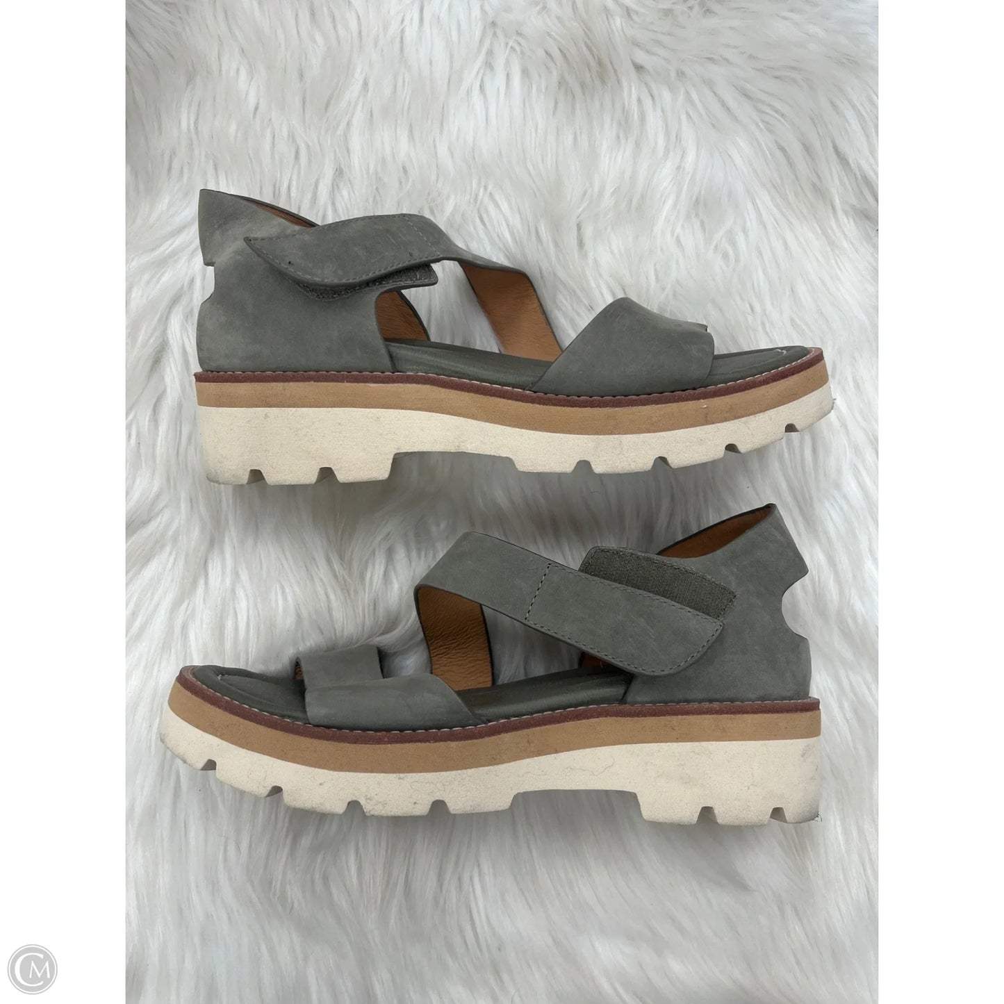 Sandals Flats By Sofft In Green, Size: 10