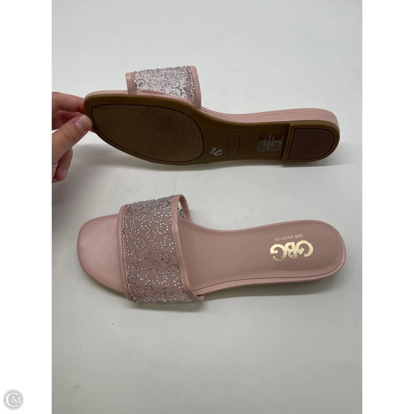 Sandals Flats By Clothes Mentor In Pink, Size: 8