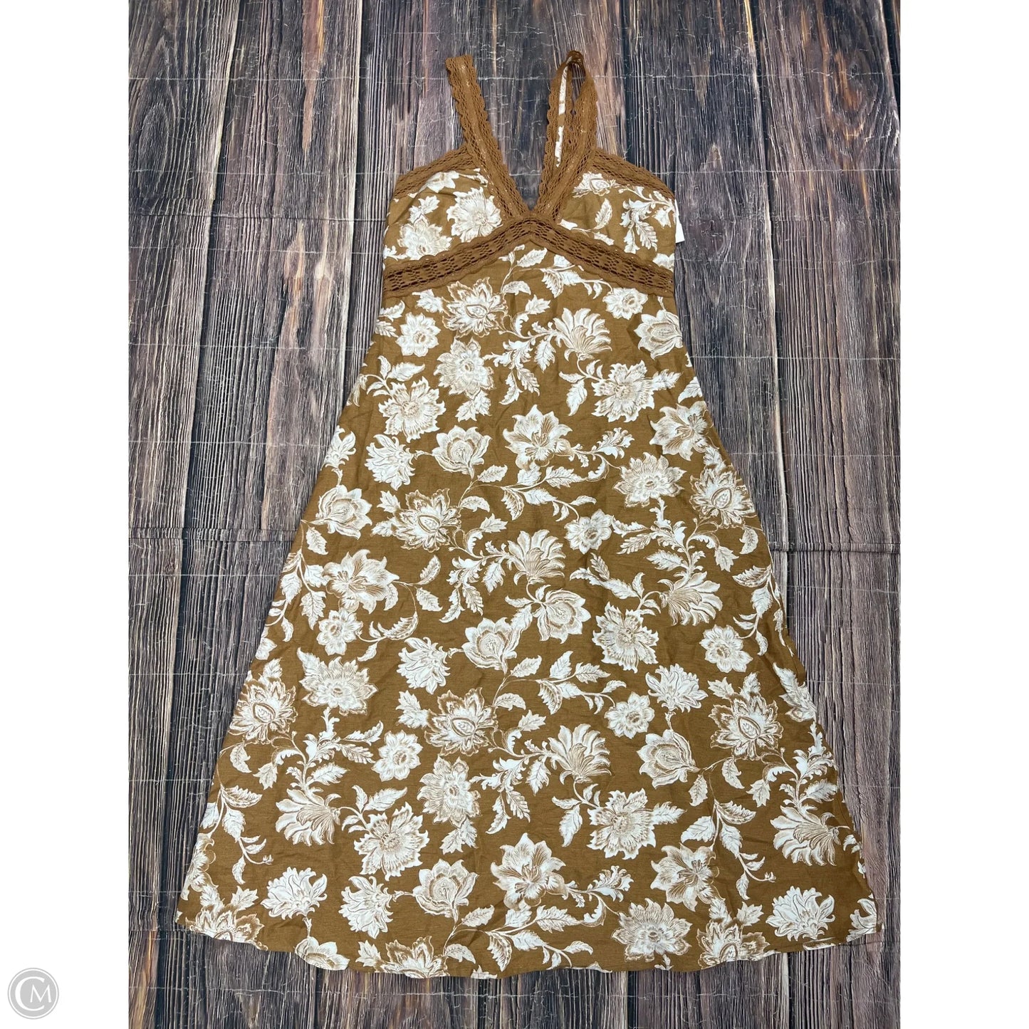 Dress Casual Maxi By Loft In Brown, Size: 6