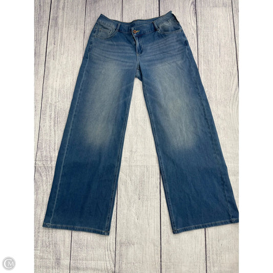 Jeans Wide Leg By Halara In Blue, Size: M