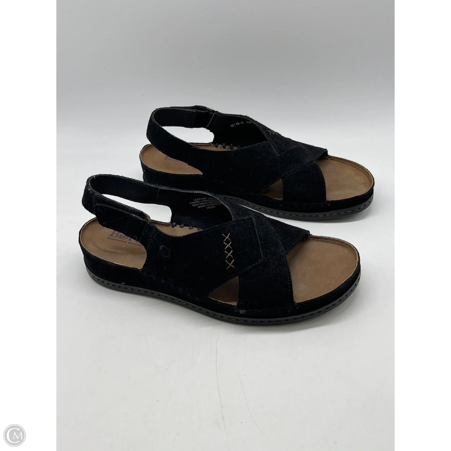 Sandals Heels Wedge By Born In Black, Size: 10