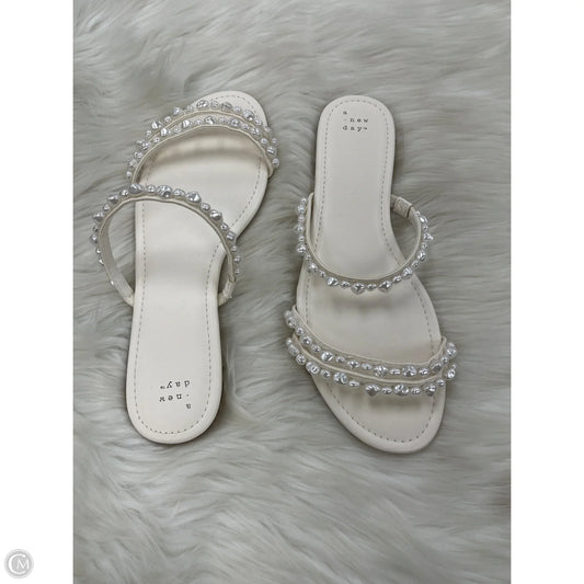 Sandals Flats By A New Day In White, Size: 11