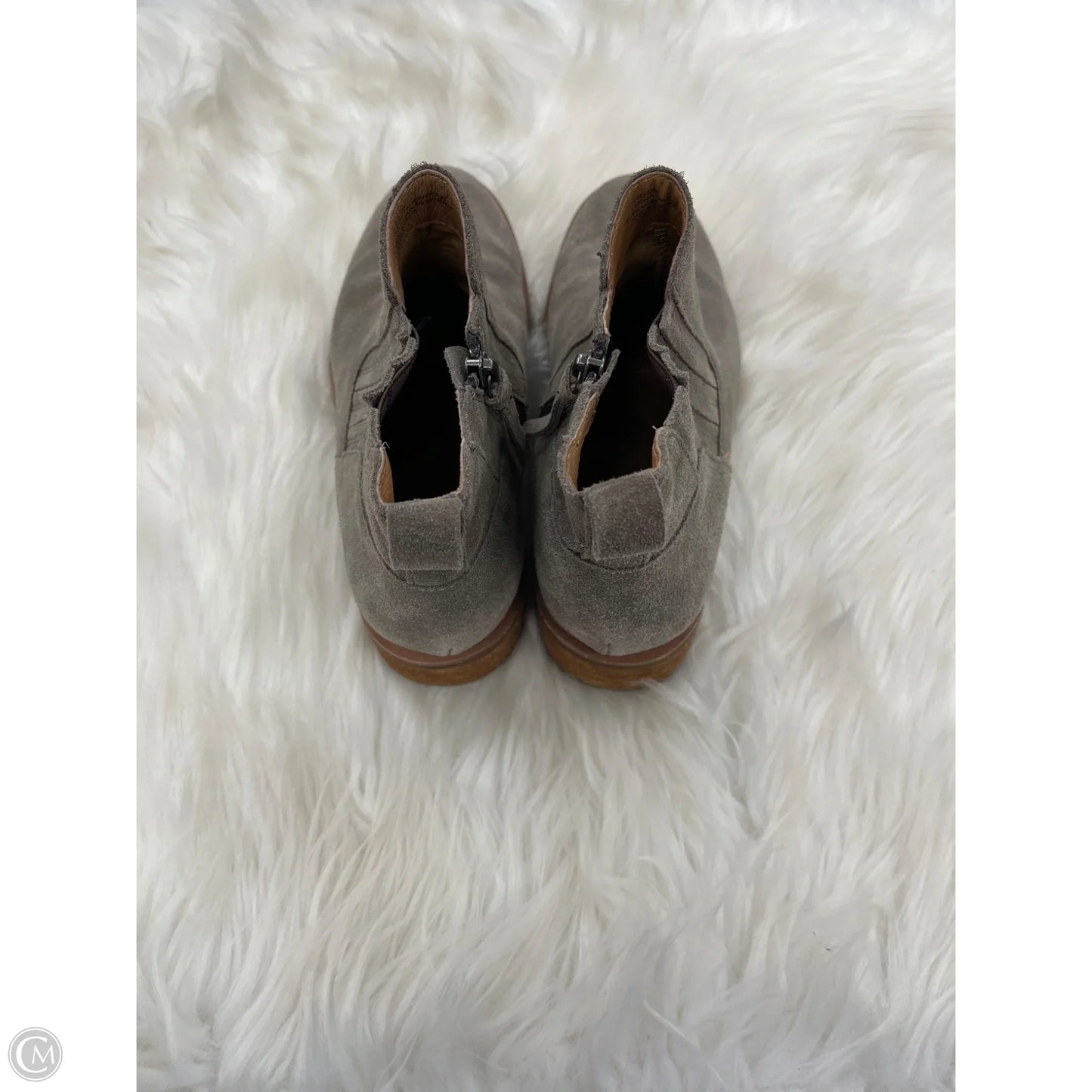 Boots Ankle Heels By Sofft In Tan, Size: 7