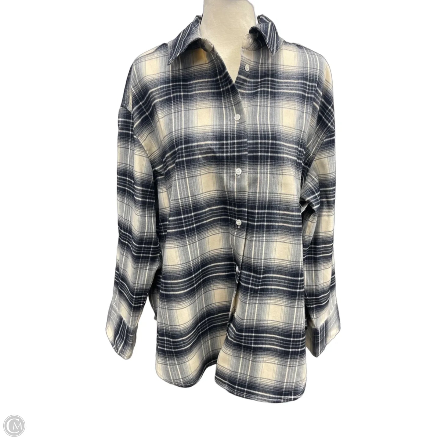 Top Long Sleeve By Clothes Mentor In Blue, Size: L