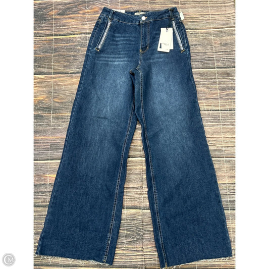 Jeans Wide Leg By Oat In Blue, Size: 4