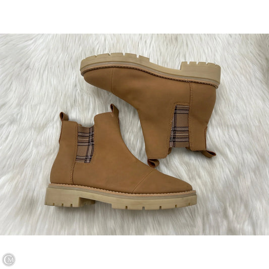Boots Ankle Flats By Toms In Brown, Size: 8.5