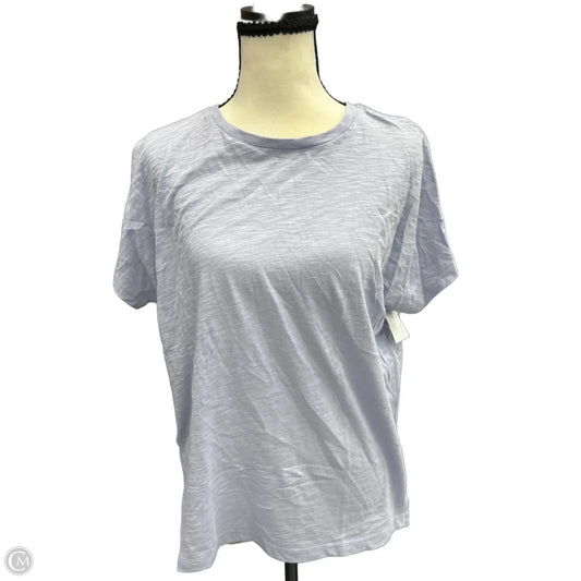 Top Short Sleeve Basic By Madewell In Purple, Size: M