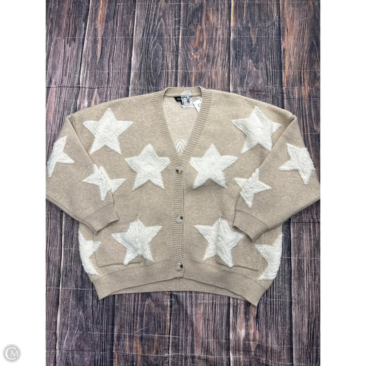 Cardigan By Davi & Dani In Tan, Size: 2x