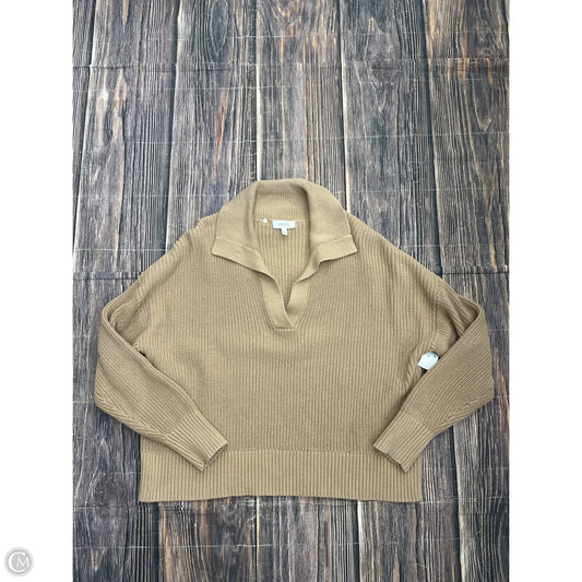 Sweater By Talbots In Tan, Size: L