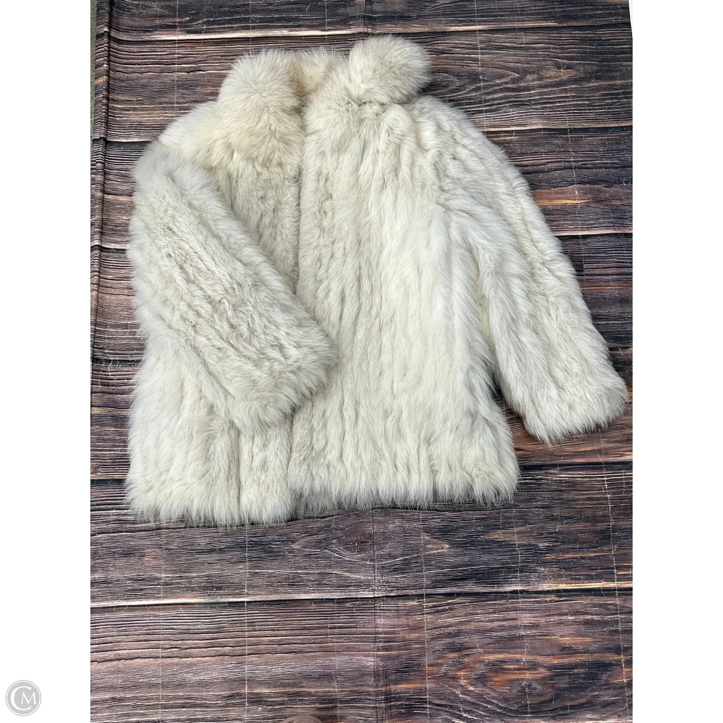 Coat Faux Fur & Sherpa By Clothes Mentor In Cream, Size: M