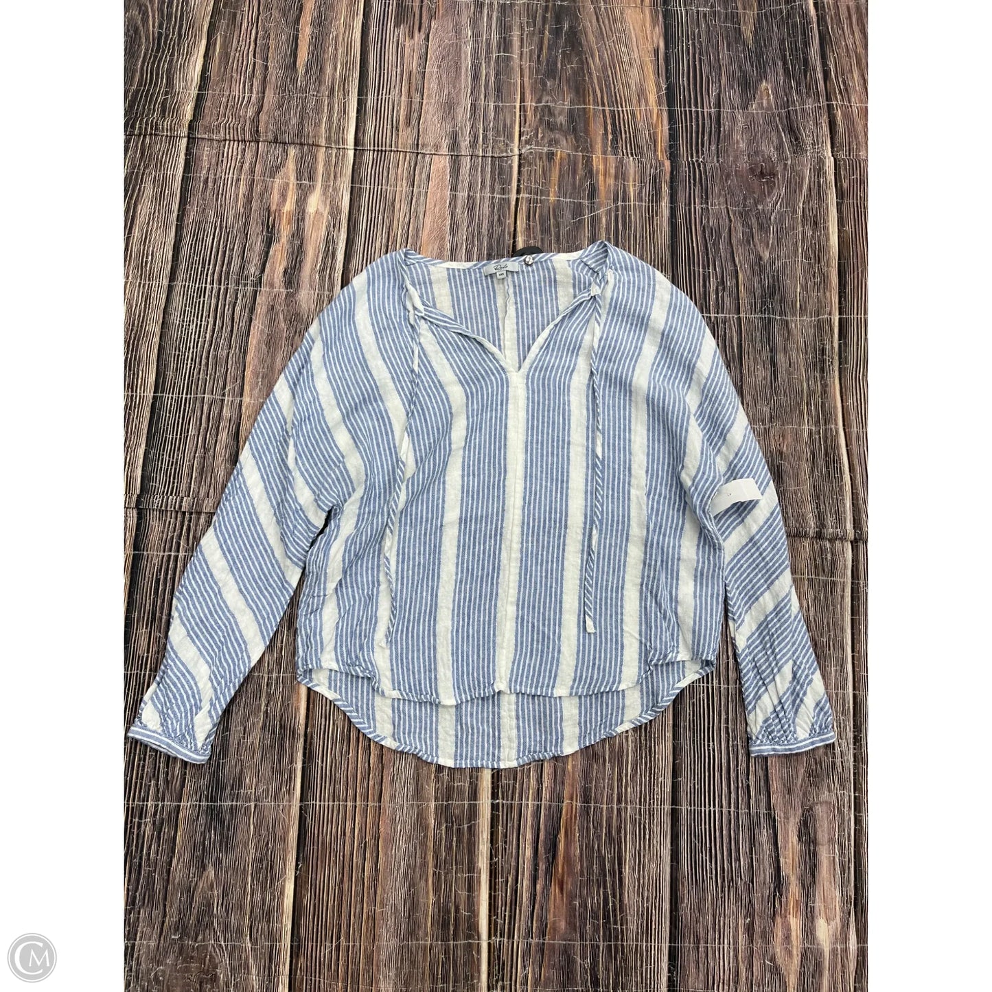 Top Long Sleeve By Rails In Blue, Size: Xxs