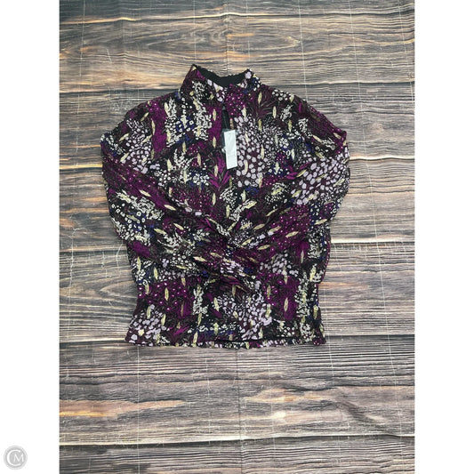 Top Long Sleeve By White House Black Market In Purple, Size: M
