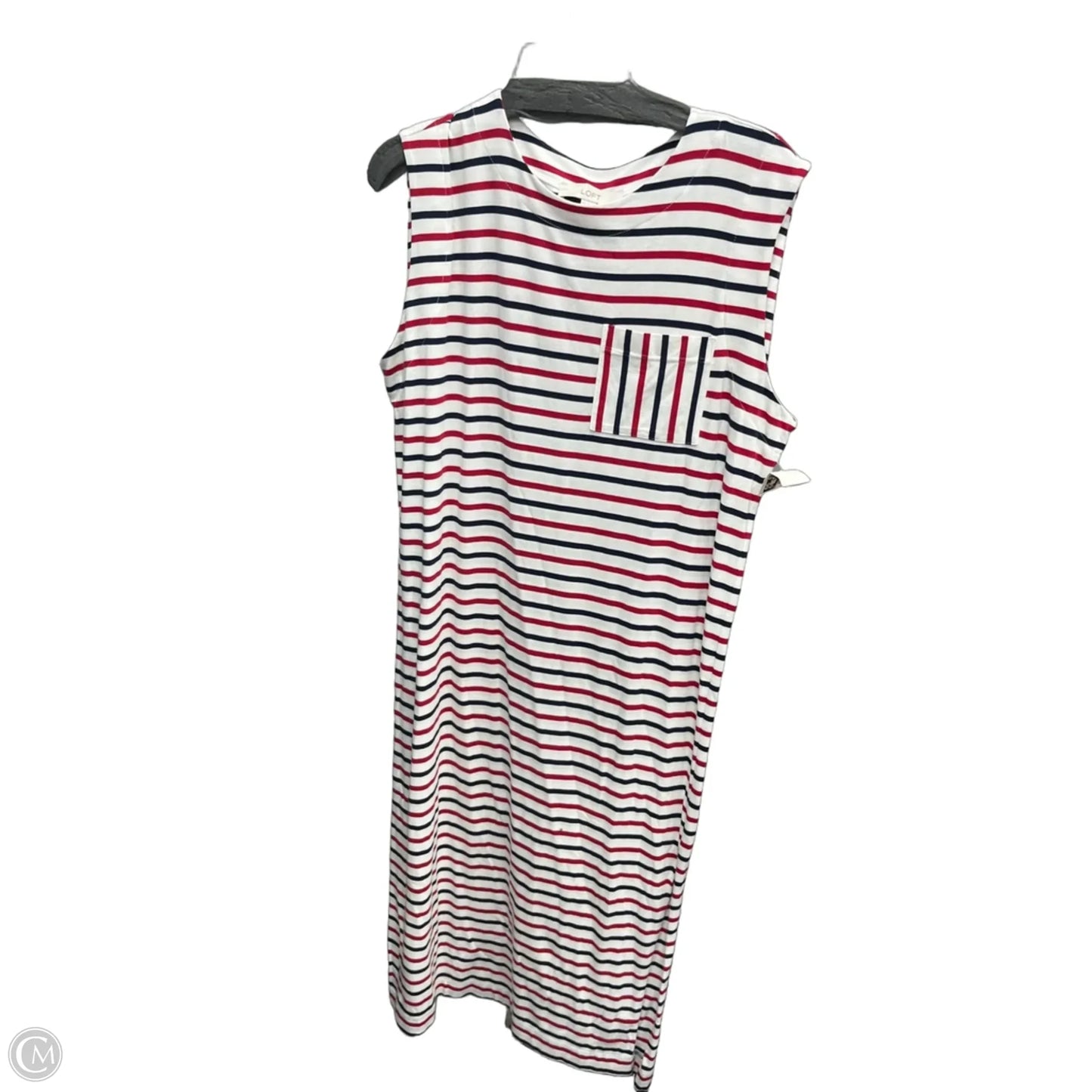 Dress Casual Maxi By Loft In White, Size: M