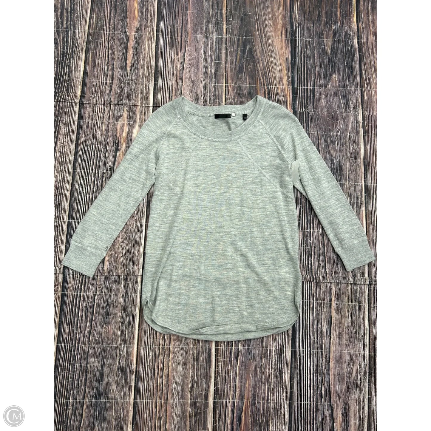 Sweater By Atm In Grey, Size: S