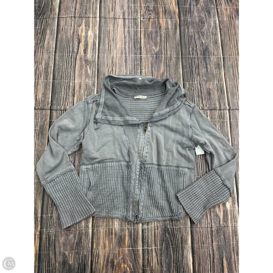 Sweatshirt Hoodie By We The Free In Grey, Size: L