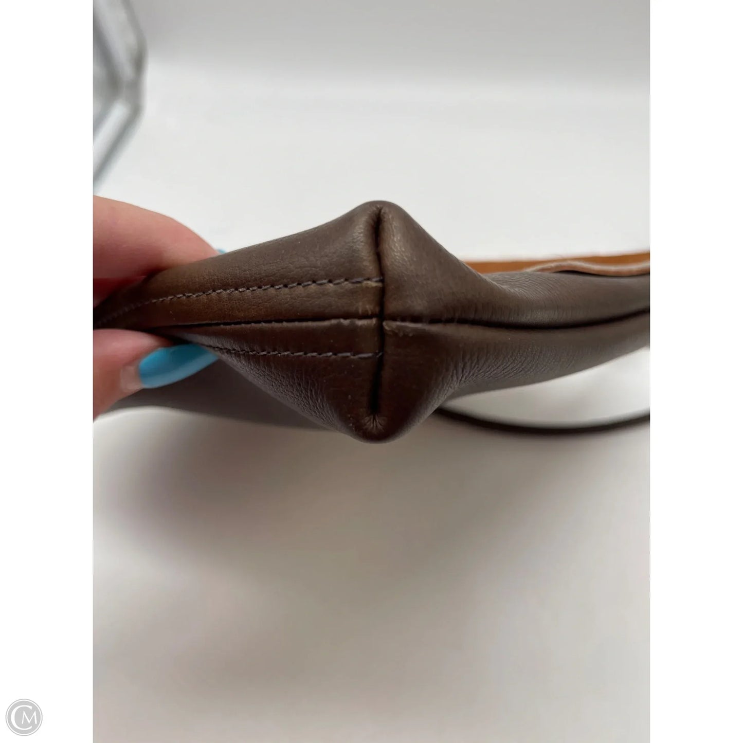 Handbag Leather By Cma, Size: Small